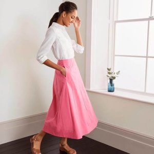 Boden Marcia Midi Skirt in Azalea, size 14R